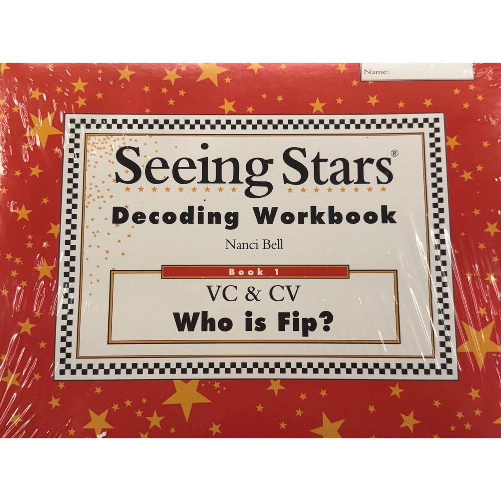 NEW SEALED Seeing Stars Decoding Workbooks 1-6 Nanci Bell Complete Set